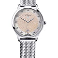 L'Duchen L'Duchen Grace D 791.15.35 M  D 791.15.35 M кварцевые женские часы  бежевый циферблат, браслет нержавеющая сталь — вид спереди